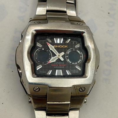 時計 G-SHOCK G-011D-6ADR Casio G-Shock G-011D Cube Black Dial Steel Analog Digital