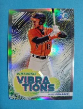 2022 Bowman Chrome Jairo Pomares Vibrations RC #VV-18 San Francisco Giants