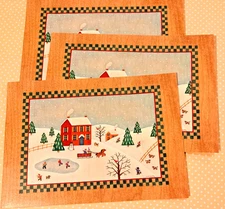 Old Fashioned Christmas Blank Holiday Hallmark Greeting Card with Envelope