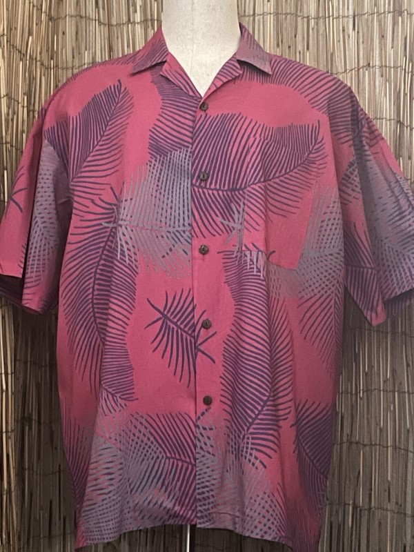 Caribelle Batic Mens SS Button Up Hawaiian Shirt-Size Large-100% Cotton-NWT