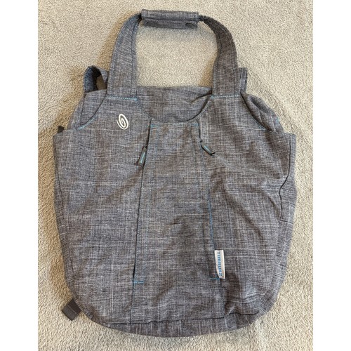 Timbuk2 Hybrid Convertible Backpack Shoulder Strap Travel Roomy Gray Medium EUC