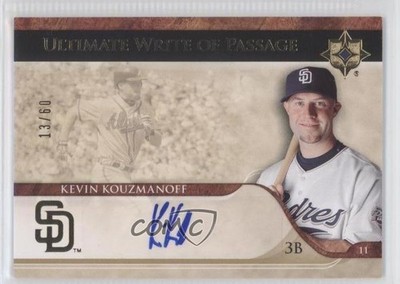 2007 Ultimate Collection Write of Passage 13/60 Kevin Kouzmanoff #WP-KJ Auto 0w7