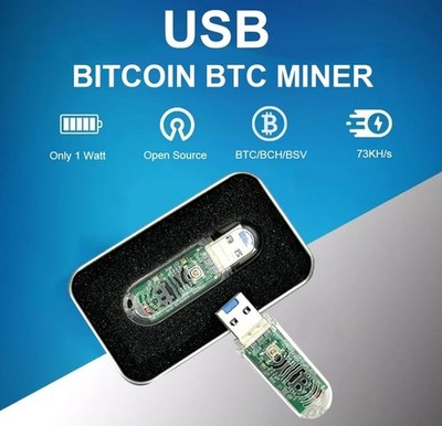Mini mining machine USB B43C NerdMiner V2 74KH/S USB BTC Crypto Miner Solo Lotte