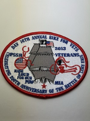 Roar On The Shore Erie 2013 Patch USA POW MIA Battle Bike Motorcycle Rally NEW