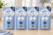 Image of 8x 18ml Glade Sense & Spray Air Freshener Refills - Pure Clean Linen
