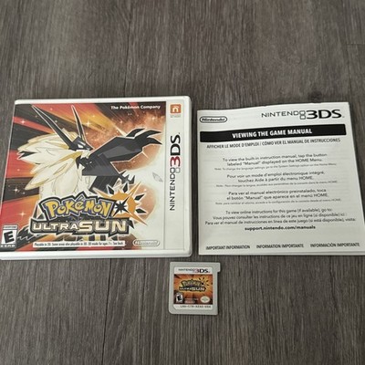 Nintendo Pokémon Ultra Sun Nintendo 3DS Cartridge 2017 E NTSC-U/C Manual