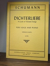 Schuman Dichterliebe: A Cycle of Sixteen Songs International Music Company Sheet