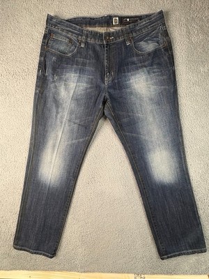 Marc Ecko Cut & Sew Straight Leg Jeans Men's Size 36 Blue Denim 5-Pockets Style