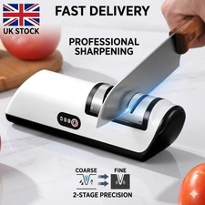 3-Stage Electric Knife Sharpener Professional Automatic Kitchen Tool Gadget