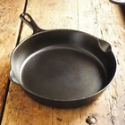 Vintage GRISWOLD Cast Iron SKILLET Frying Pan # 7 SMALL BLOCK LOGO - Ironspoon