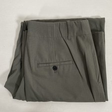 Zara Mens Khaki Wide Relaxed Dress Trousers Pants Size 30 Excellent JJM9
