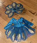 GYMBOREE Peacock Halloween Costume Dress Wings Headband Girl's Medium 7-8 — photo 4