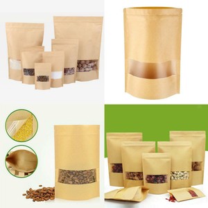 brown paper cookie bolsas with window