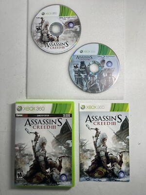 Assasins Creed 3 - Gamestop Edition (Microsoft Xbox 360, 2008 Ubisoft) - TESTED