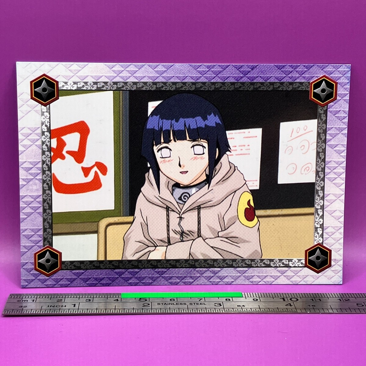 AAA トレカ 3rd 4th 5th ATTACK 1st 2nd 宇野 紫 Hinata Hyuga No.19 NARUTO Oversized Card ENSKY TCG Japanese #404