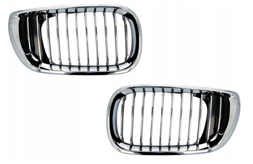 Pièce Bmw Calandre Avant BMW E46 2002-2005 - Noir Mat 4 Portes Facelift Calandre Avant BMW E46 4 Portes Facelift