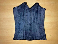 Authentic cotton/polyester 16" waist cincher Steel Boned Corset size 20 XS