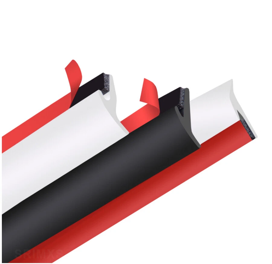 Tira de sellado de goma para automóvil de 32 pies inclinada tipo T tira de sellado automático para guardabarros Foto 3 de 4