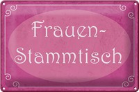 Blechschild Tischaufsteller 30X20 Cm Frauen Stammtisch Deko Schild Tin Sign