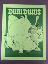 dum dums vintage blacklight poster animals joke silly headshop kersten 1970s