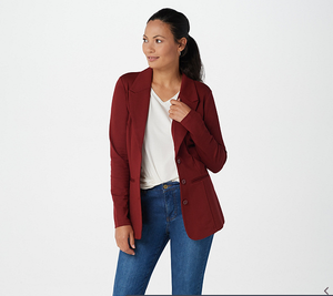red ponte blazer