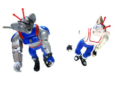 Biker Mice from Mars Slam Dunk Vinnie Mega Mice Lot of 2 Vintage 1994 MODO