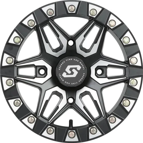 Llanta Sedona Split 6 plateada 14x7 4/156 4+3 Polaris RZR XP 900 11-13 Foto 2 de 4