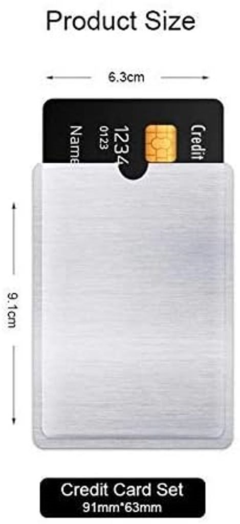 RFID Blocker NFC Schutzhülle EC Kartenhülle Schwarz Kreditkarte Scheckkarte RFID Blocker NFC Schutzhülle EC Kartenhülle Schwarz Kreditkarte Scheckkarte