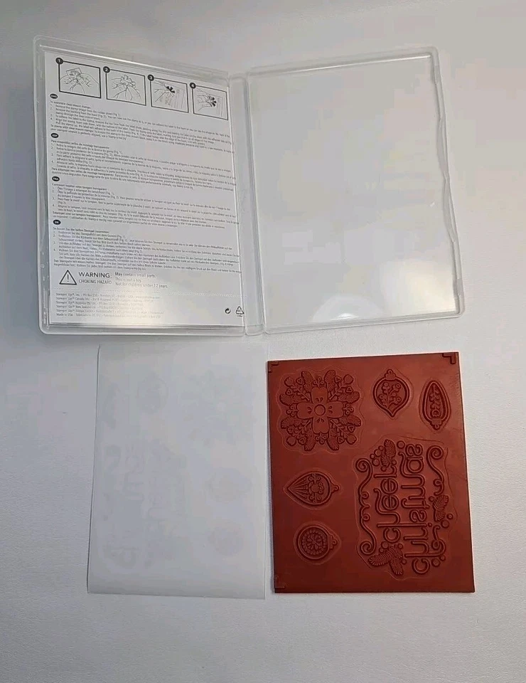 Estampación alegre conjunto de estampillas navideñas estampillas de goma navideñas sin montar 135149 Foto 3 de 4