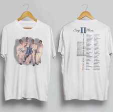 Boyz II Men All Around The World Heavy Cotton White All Size T Shirt SE428