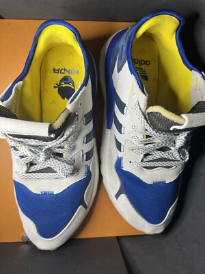 ADIDAS Ninja Nite Jogger Time In Sneakers Men's 13 Low Top fv6404 Blue Shoes