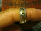 Navajo 14K / Sterling Bear Paw Band signed by Native American P. Skeets — photo 7