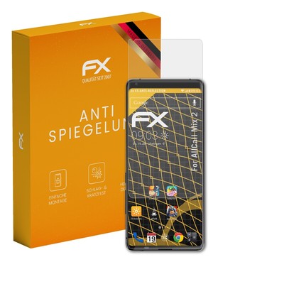 atFoliX 3x Displayfolie für AllCall Mix 2 Schutzfolie matt&stoßfest Folie