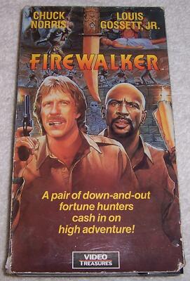 Firewalker VHS Video Chuck Norris Louis Gossett, Jr. 