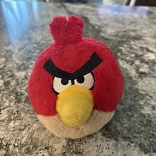 Angry Birds Plush Red Bird Toy Stuffed Animal 5" Commonwealth No Sound