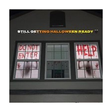 2PCS Halloween Giant Bloody Window Posters Window Clings Party Decoration Hau...
