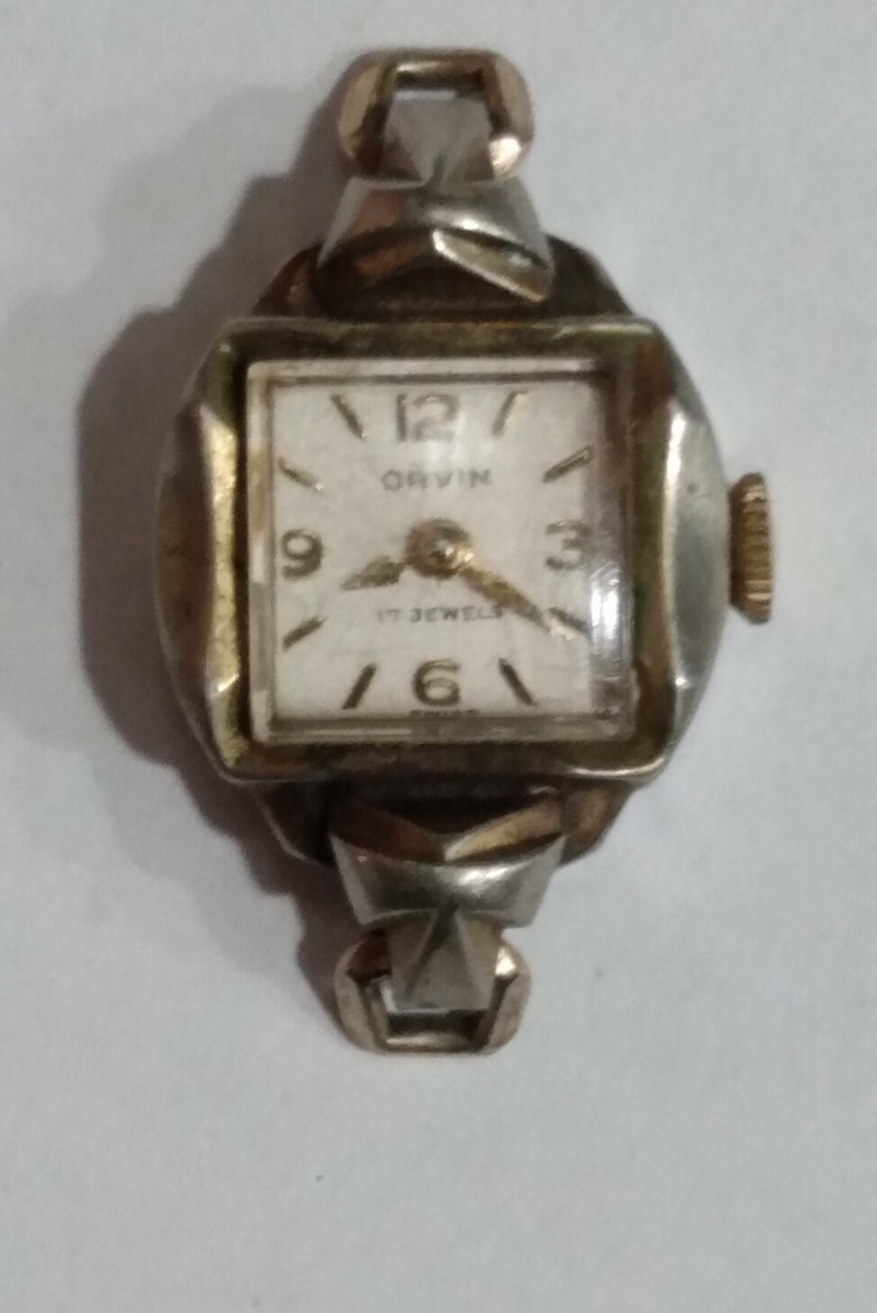 Vintage Ladies Orvin 17 Jewels Watch Not Working Parts Or  display picture 1