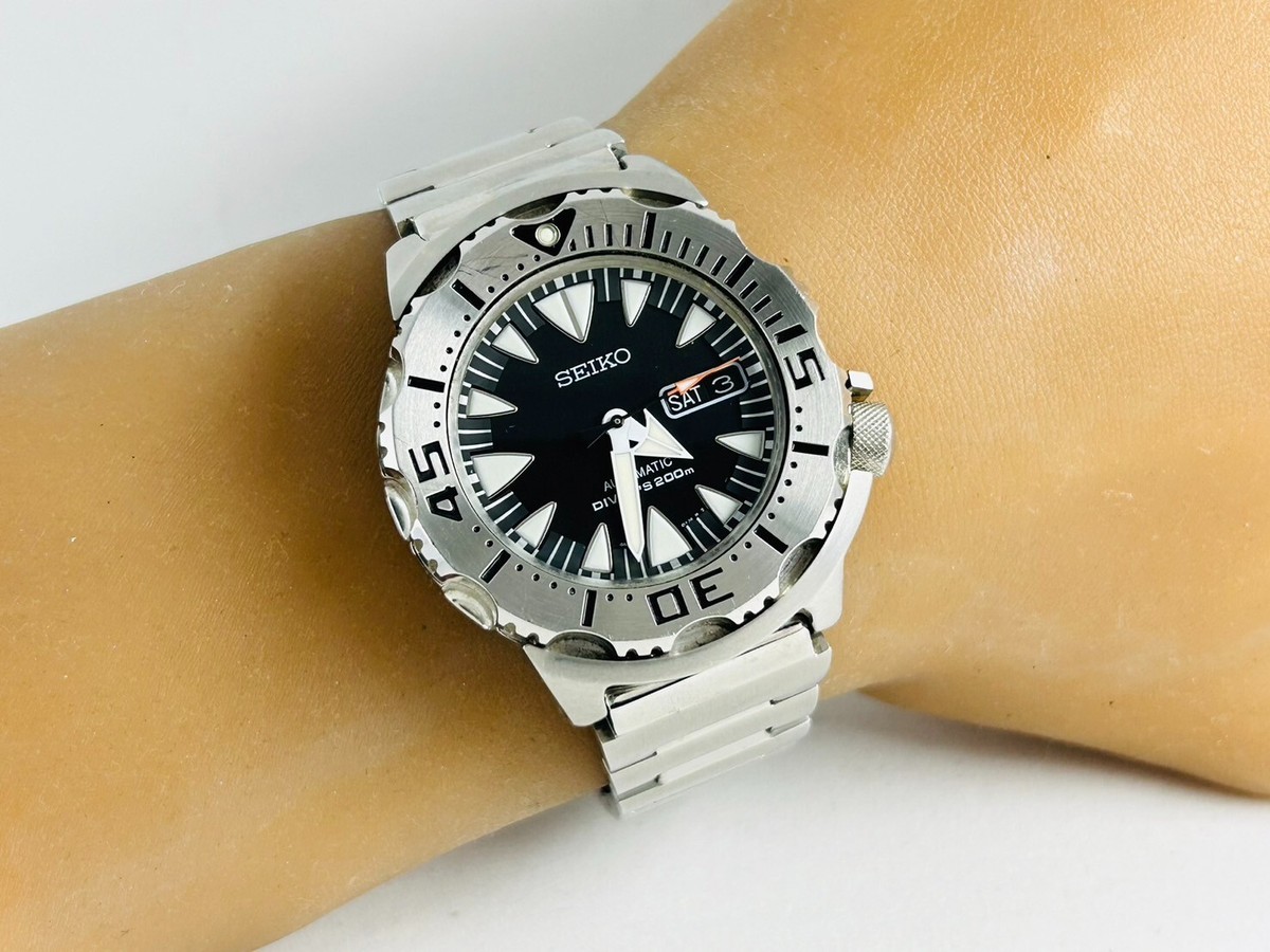 Discount Seiko Black Monster Divers 4R36-01J0 SRP307 Watch Discount Seiko Black Monster Divers 4R36-01J0 SRP307 Watch