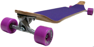 PURPLE LOWRIDER CRUISER DROP DOWN Complete LONGBOARD