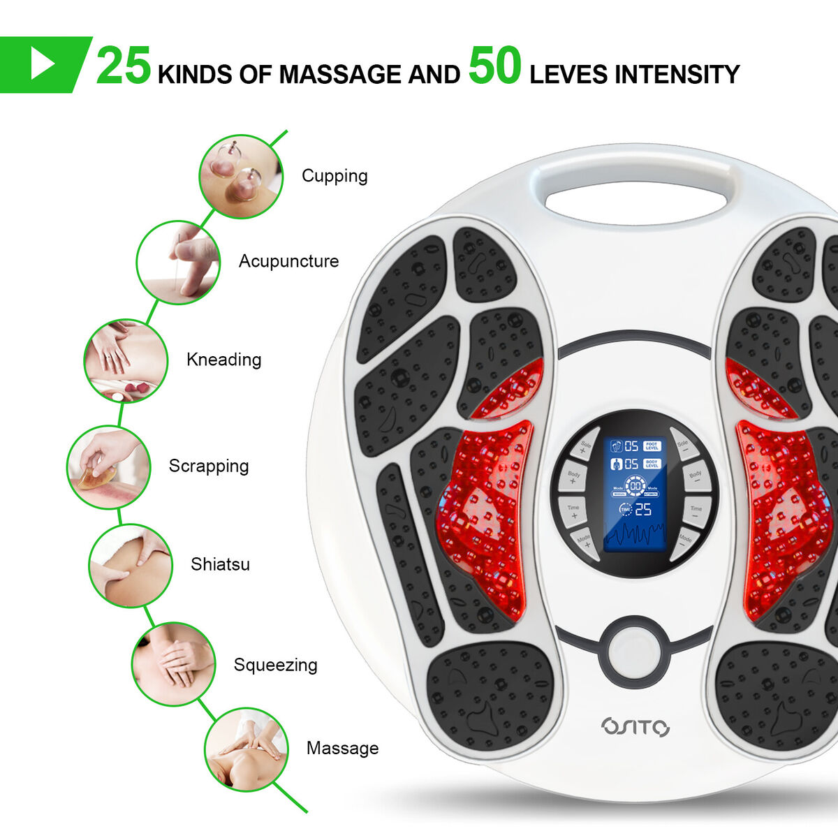 Foot Massager EMS TENS Machine Booster Foot Leg Blood Foot Massager EMS TENS Machine Booster Foot Leg Blood