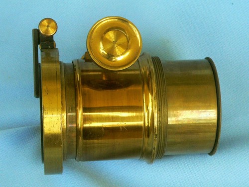 Altes Messingobjektiv für Plattenkameras / Holzkameras? 15 cm