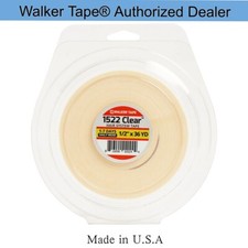 Walker 1/2" x 36Yards 1522 Clear Tape, Daily Wear Hair System Tape Roll