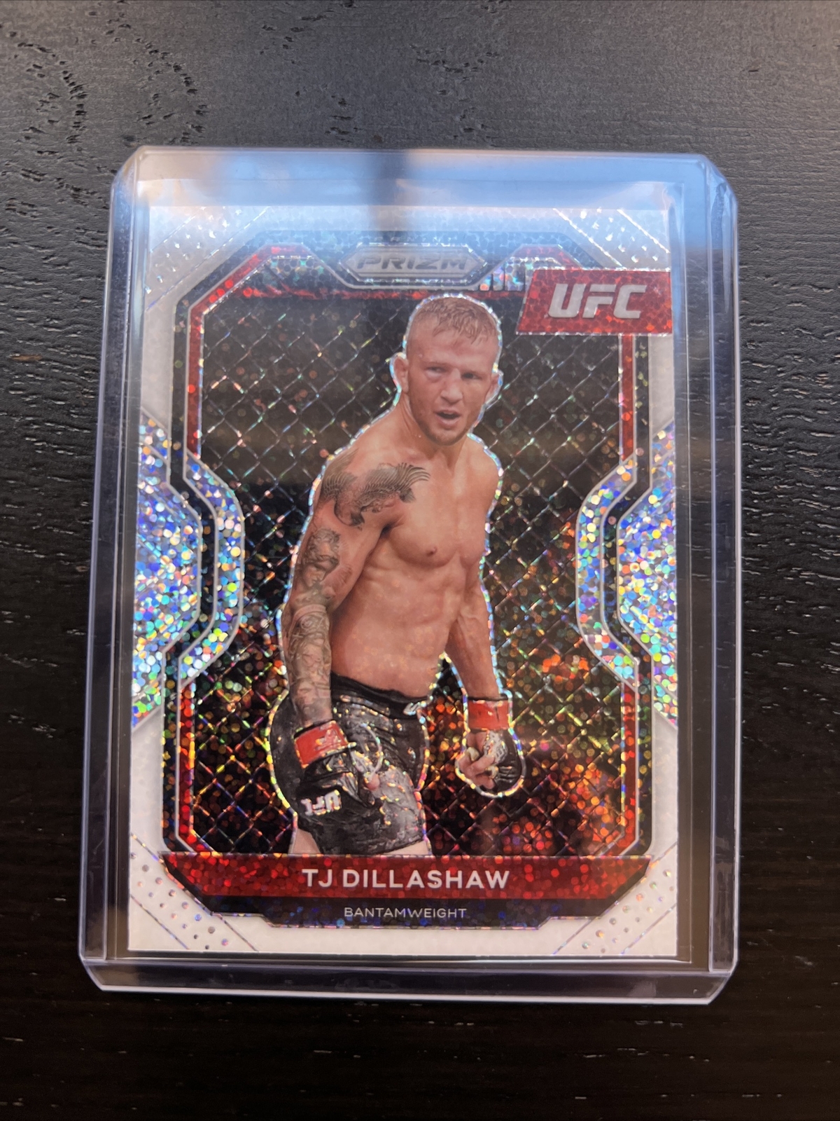 2021 TJ DILLASHAW UFC WHITE SPARKLE PRIZM SSP! SUPER CLEAN!
