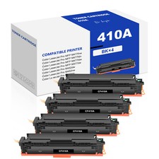 4PK Toner 410A Fits for HP CF410A Color LaserJet Pro MFP M377dw M452nw M477fnw