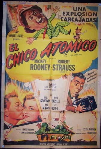 The Atomic Kid, Mickey Rooney, Robert Strauss,1954, #10439