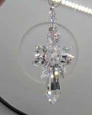 Handmade w/ Swarovski Crystal Clear Angel Suncatcher/ Prism/ Ornament