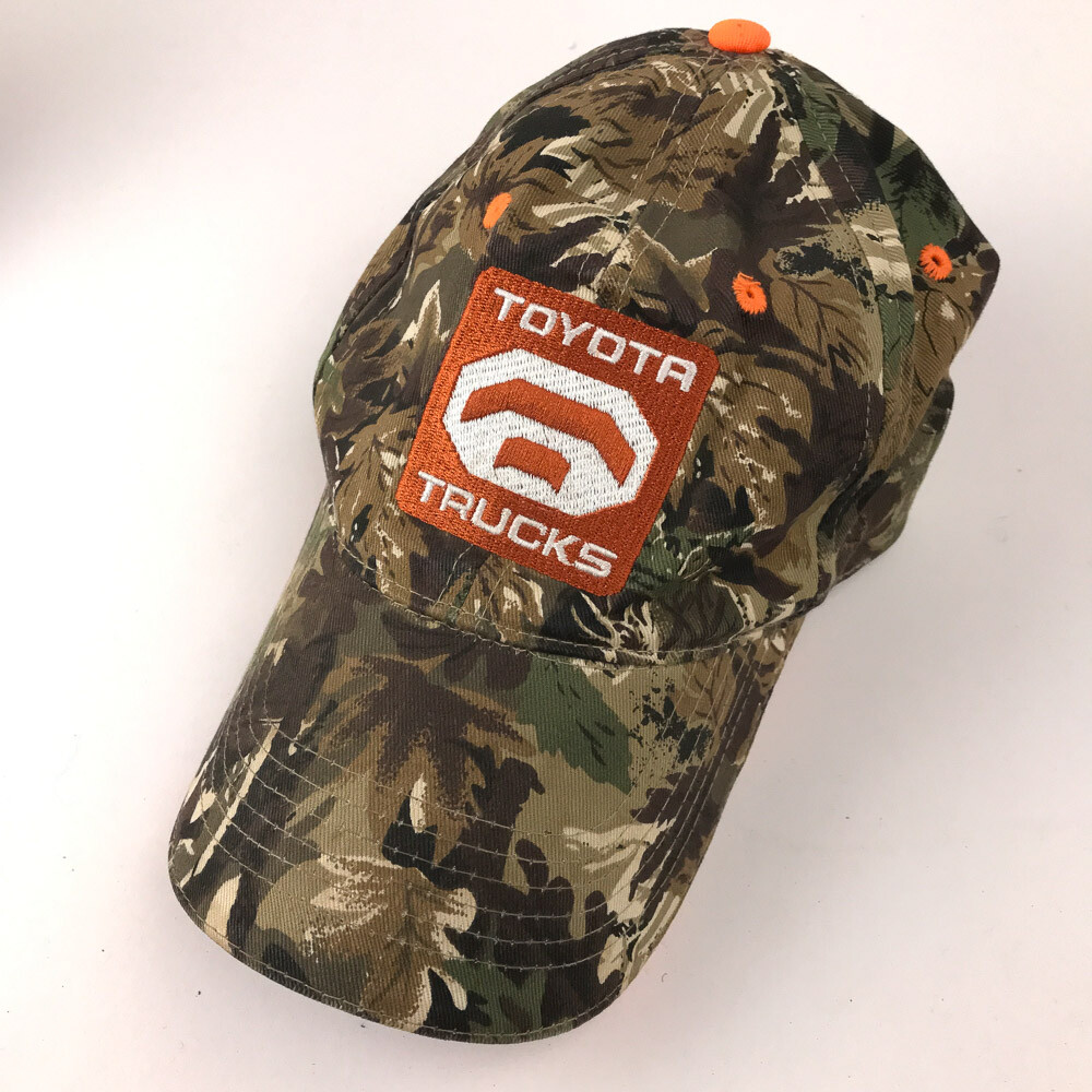 Toyota Trucks Hat Orange Logo On Camouflage Cap - Gem