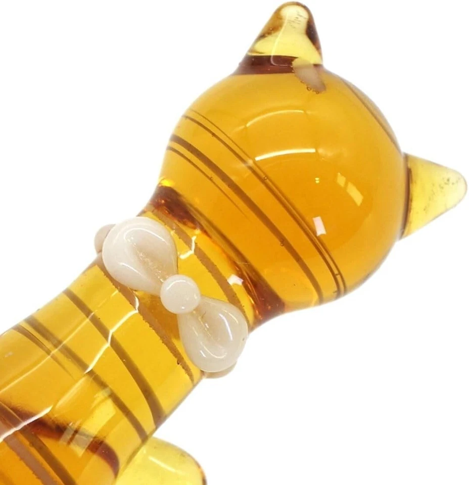 Bolígrafo de vidrio japonés hecho a mano Glasskaoria CAT bolígrafo Chatora Foto 3 de 4