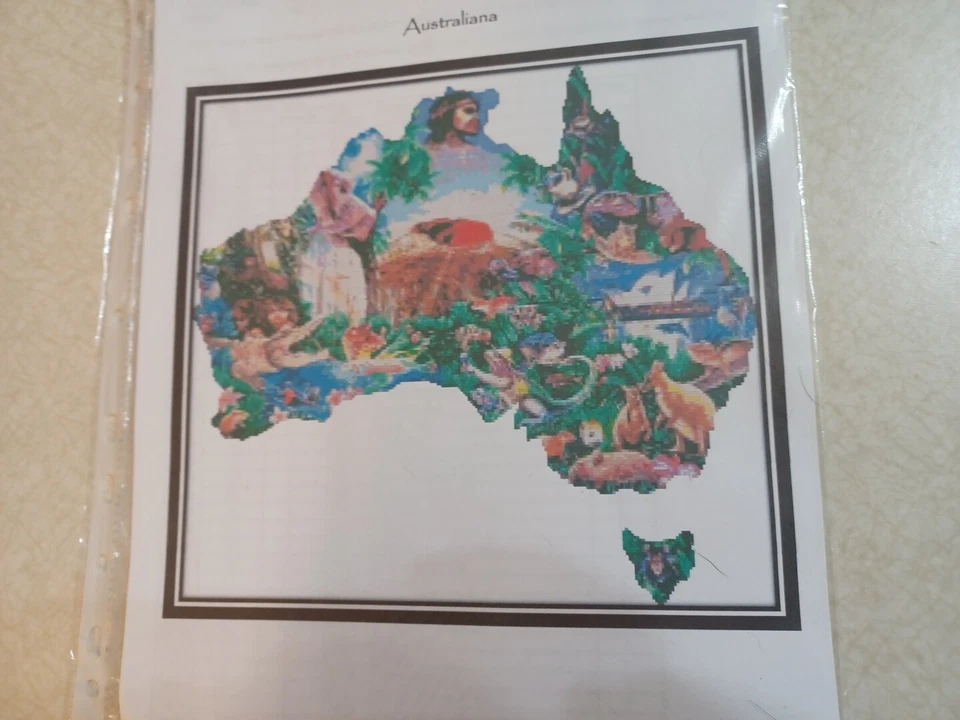Just Stitching Cross Stitch Pattern Australiana Australia - Image 3 of 4