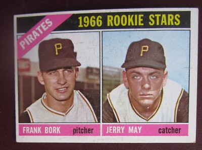1966 Topps Rookie Stars Bork & May (Pittsburgh Pirates) #123 EX